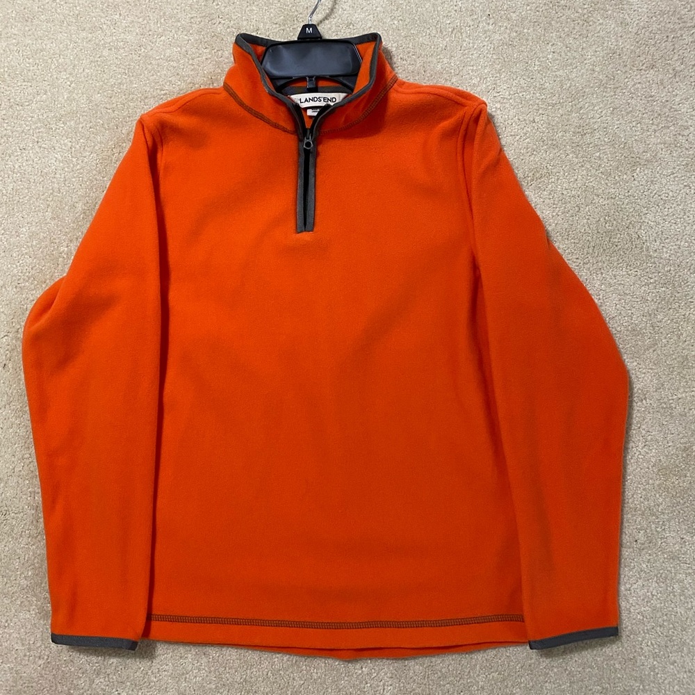 Lands End boys fleece 1/4 zip